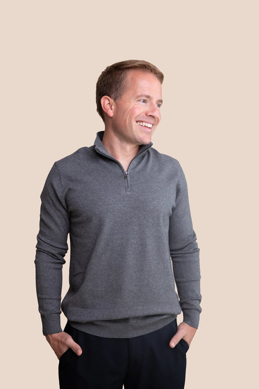 The Jose Luxury Quarter Zip Sweater